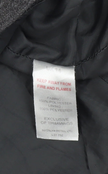 Papaya Women’s Grey Size 14 Sleeveless Sheath Work Dress