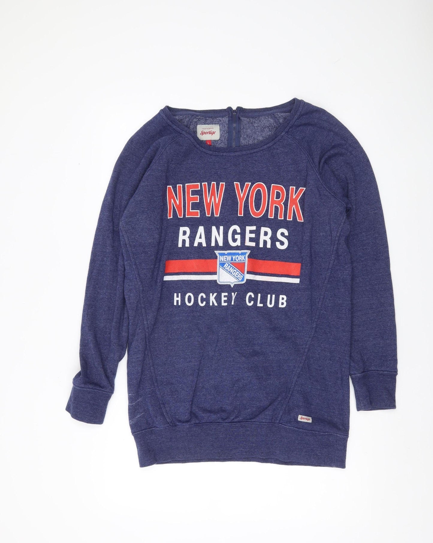 Sportiqe Women’s Blue New York Rangers Sweatshirt L Hockey Club