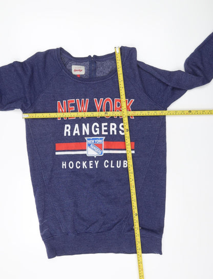 Sportiqe Women’s Blue New York Rangers Sweatshirt L Hockey Club