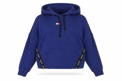 Tommy Hilfiger Womens Blue Hoodie Sweatshirt Small Pullover Logo