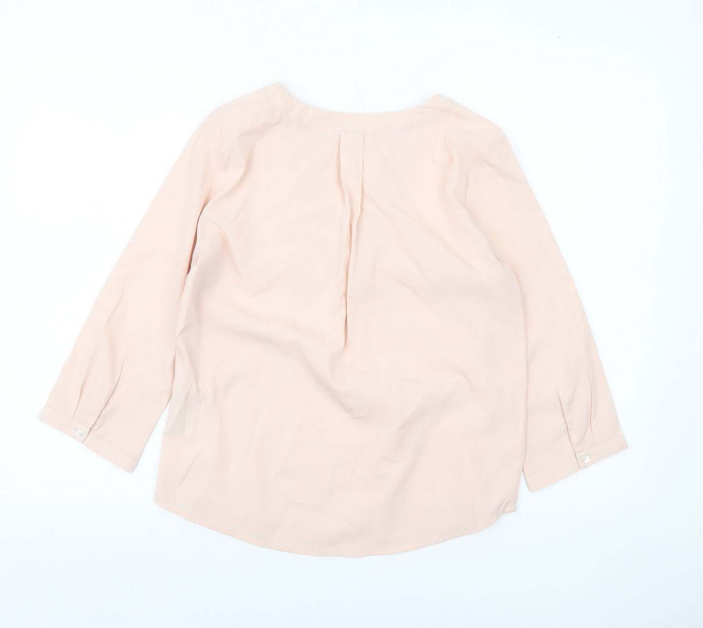 Womens UK Size XS VERO MODA Beige Tunic Blouse