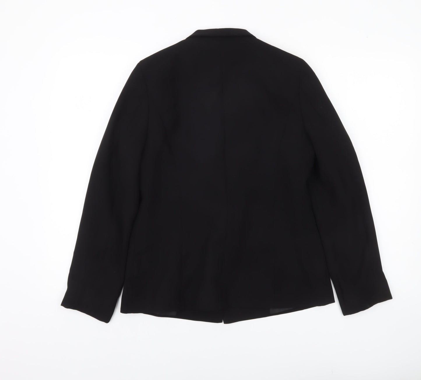 Next Women Black Size 10 Tailored Single Breasted Blazer Jacket