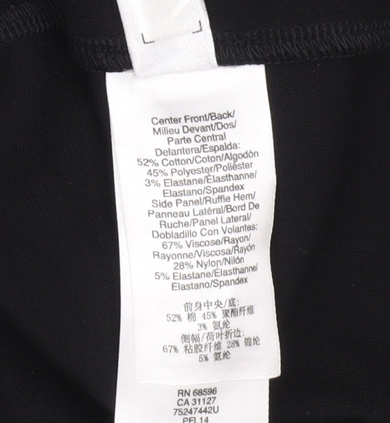 DKNY Women’s Black Grey Fit & Flare Knee Length Sleeveless Dress Size 8