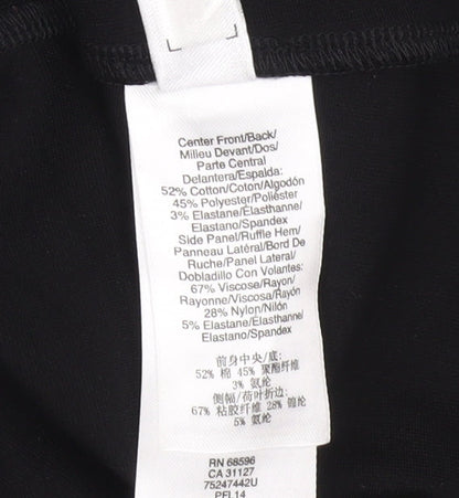 DKNY Women’s Black Grey Fit & Flare Knee Length Sleeveless Dress Size 8