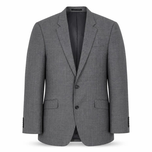 T.M. Lewin Men’s Grey Wool Blend Checked Suit Jacket 40R