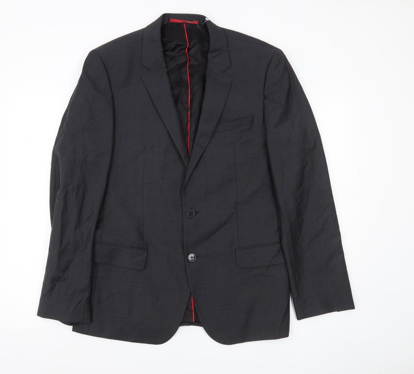 Hugo Boss Men’s Black Size 50 UK Blazer Jacket Notch Lapel