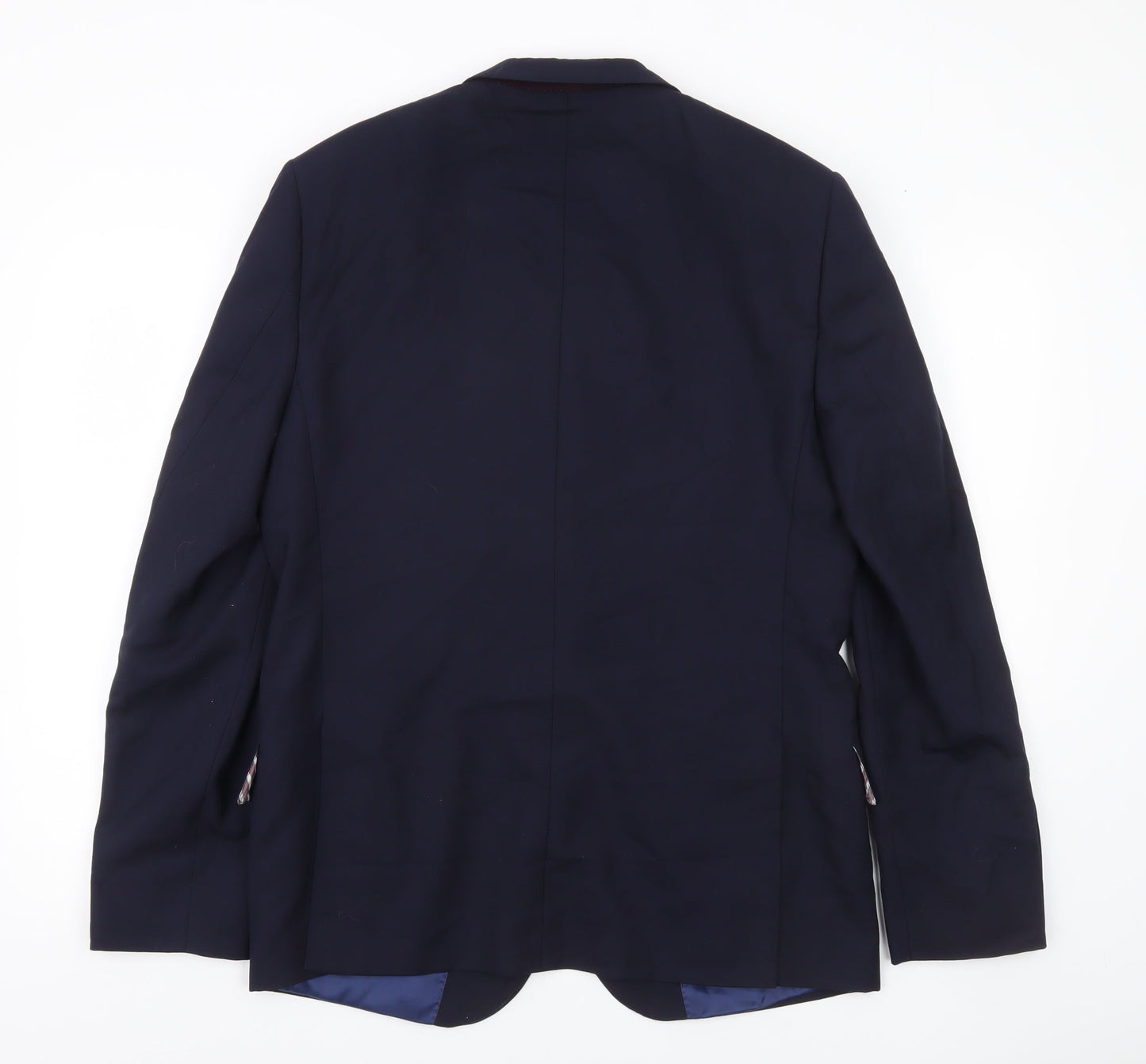 Marks and Spencer Mens Blue Slim Fit Wool Blazer Jacket 40 M
