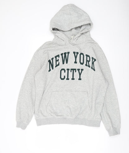 Mens UK Size S H&M Grey Pullover Hoodie