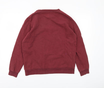 Calvin Klein Jeans Women's Red Pullover Sweatshirt Size S Logo