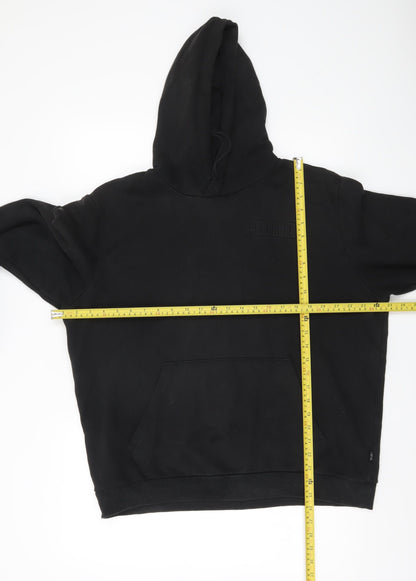 Mens UK Size L PUMA Black Pullover Hoodie