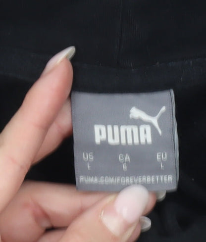 Mens UK Size L PUMA Black Pullover Hoodie