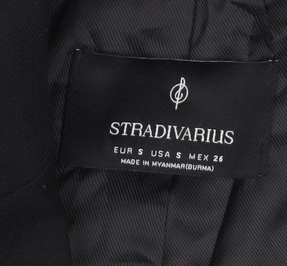 Stradivarius Women’s Black Size 8 Single-Breasted Blazer