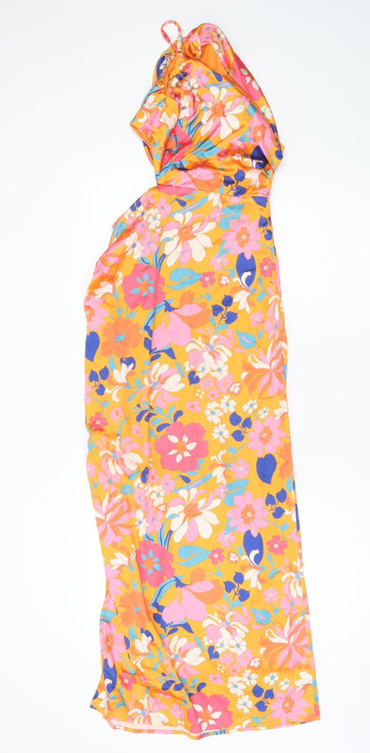 Cherley Women’s Multicoloured Floral One Shoulder Slip Dress S