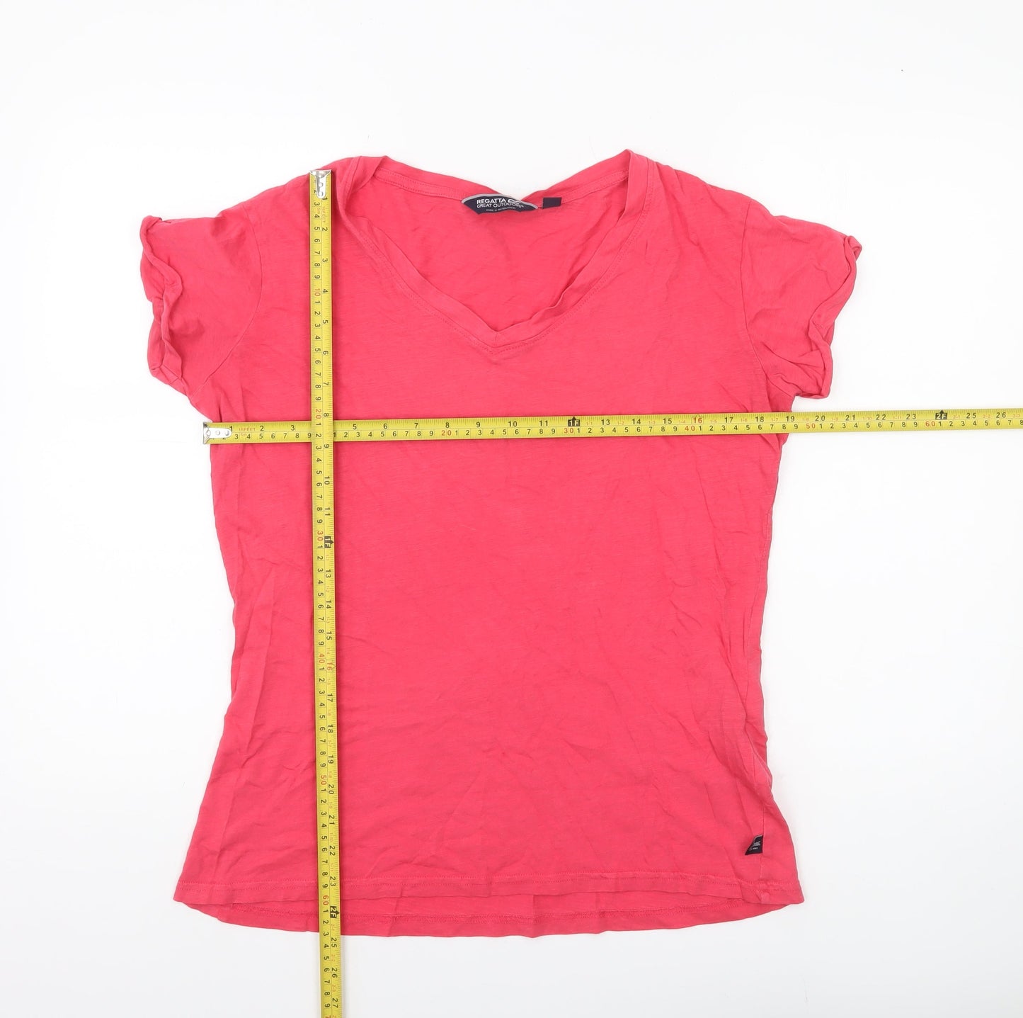Womens UK Size 12 Regatta Pink Basic T-Shirt