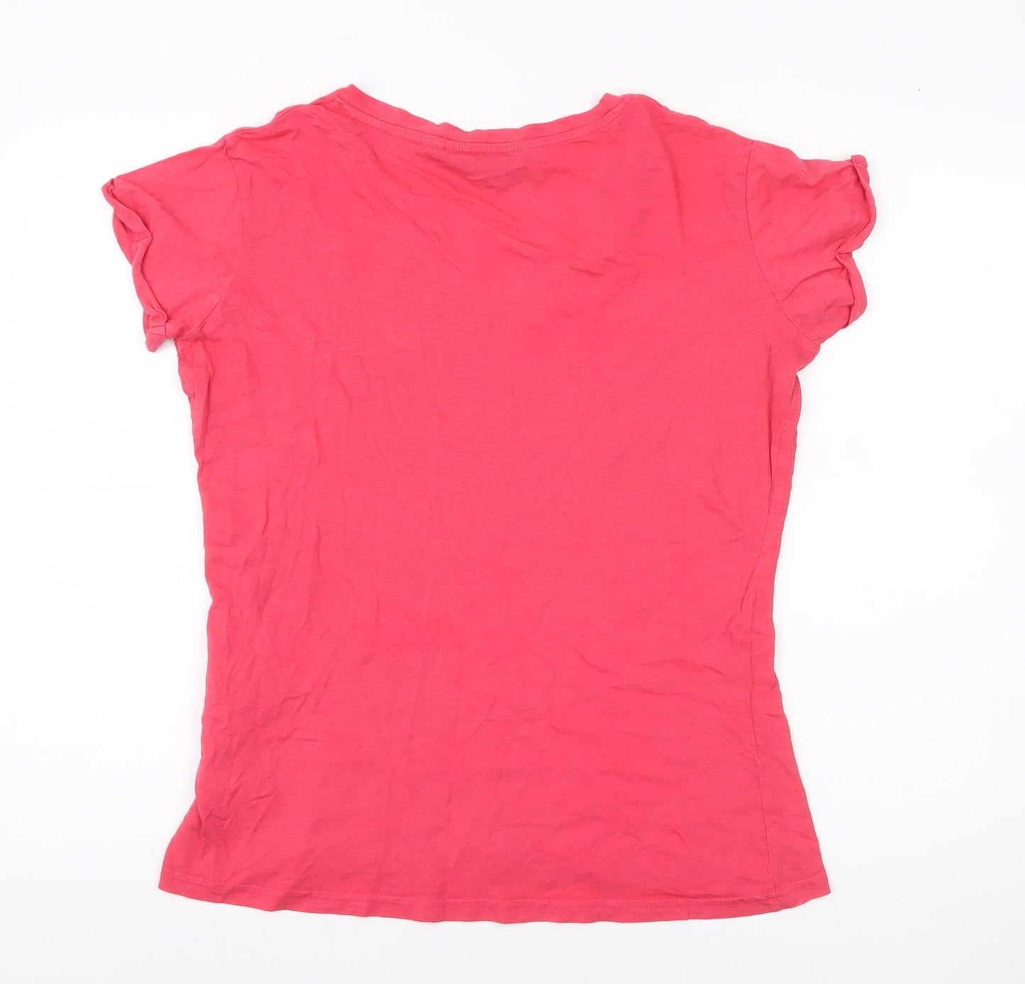 Womens UK Size 12 Regatta Pink Basic T-Shirt