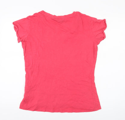 Womens UK Size 12 Regatta Pink Basic T-Shirt