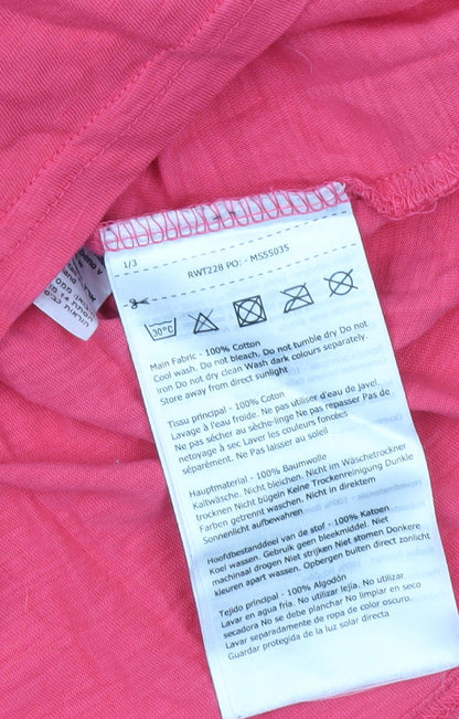 Womens UK Size 12 Regatta Pink Basic T-Shirt