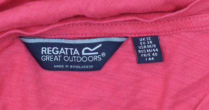 Womens UK Size 12 Regatta Pink Basic T-Shirt