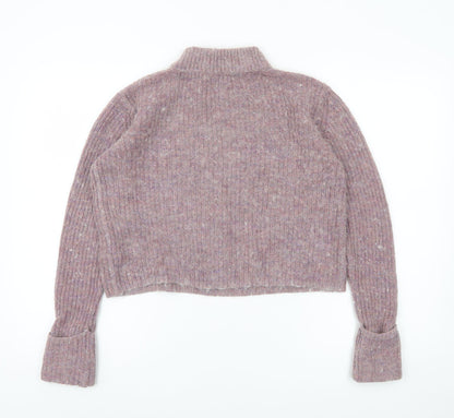 Womens UK Size 10 Topshop Purple Pullover Jumper