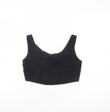Womens UK Size 6 adidas Black Cropped Tank