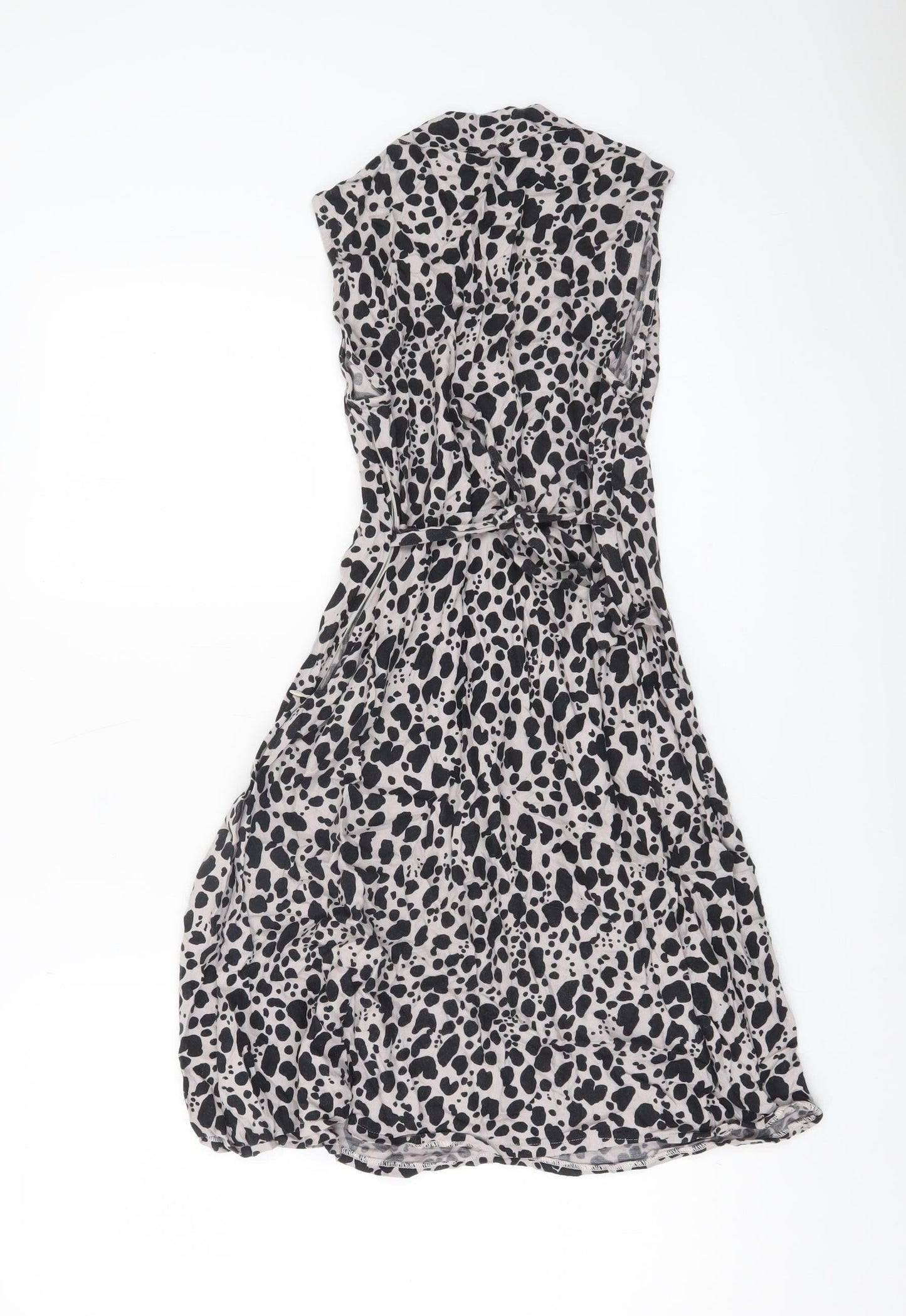 Isabella Oliver Women’s Multicoloured Animal Print Viscose Wrap Dress Size 8