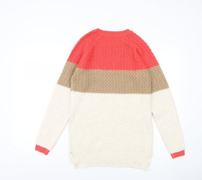 Womens UK Size 6 NEXT Multicoloured Pullover Jumper