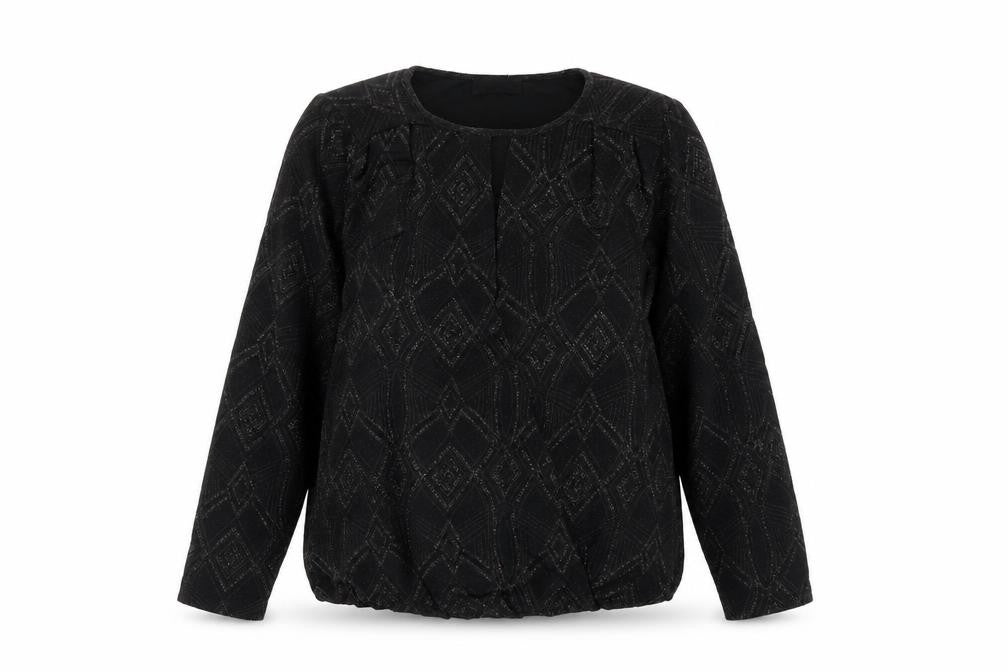Womens UK Size S Wallis Black Tunic Blouse