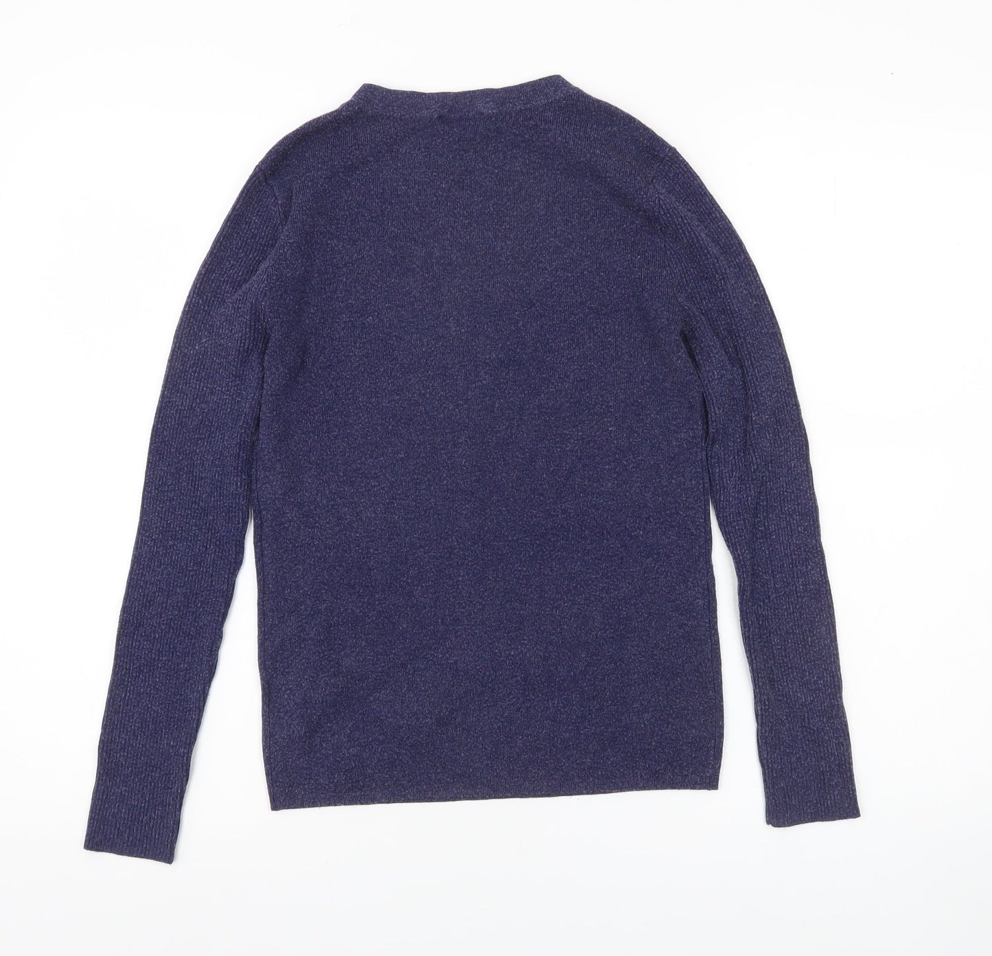 Forcast Womens Purple Crew Neck Knit Jumper Size 12 Long Sleeve