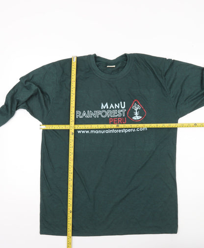 Machu Picchu Men's Green L Long Sleeve Graphic T-Shirt Casual