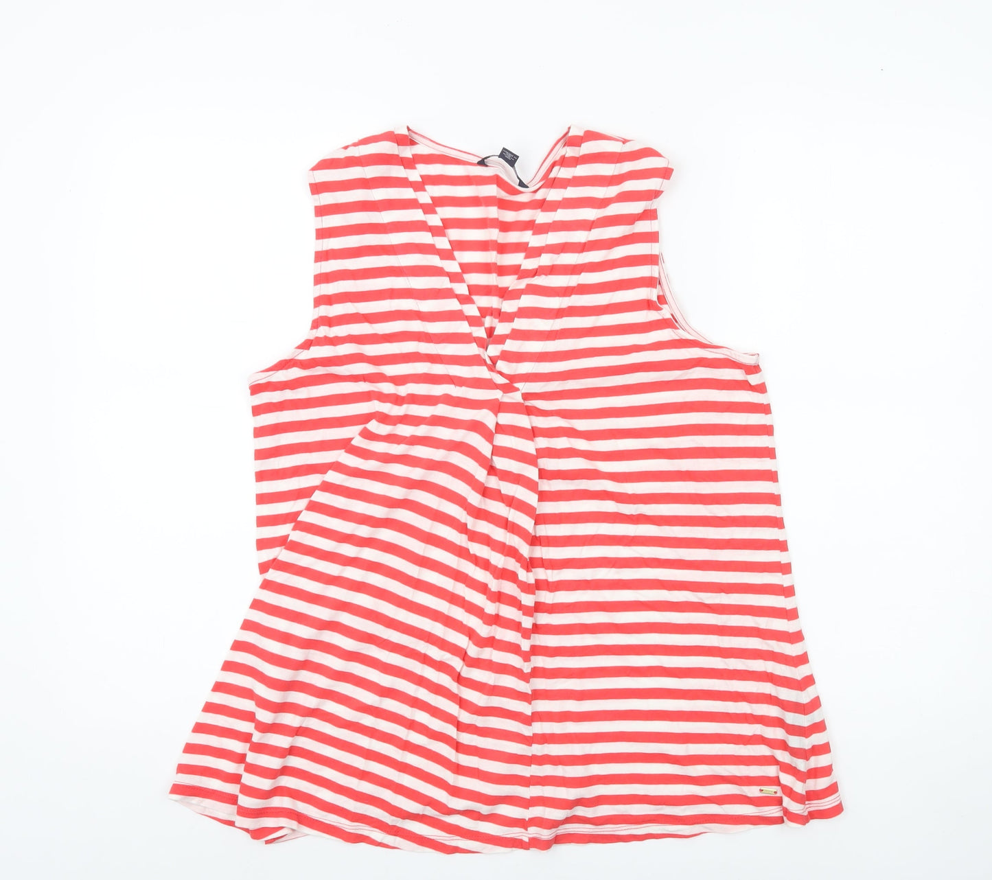 Womens UK Size L Tommy Hilfiger Red Basic Tank