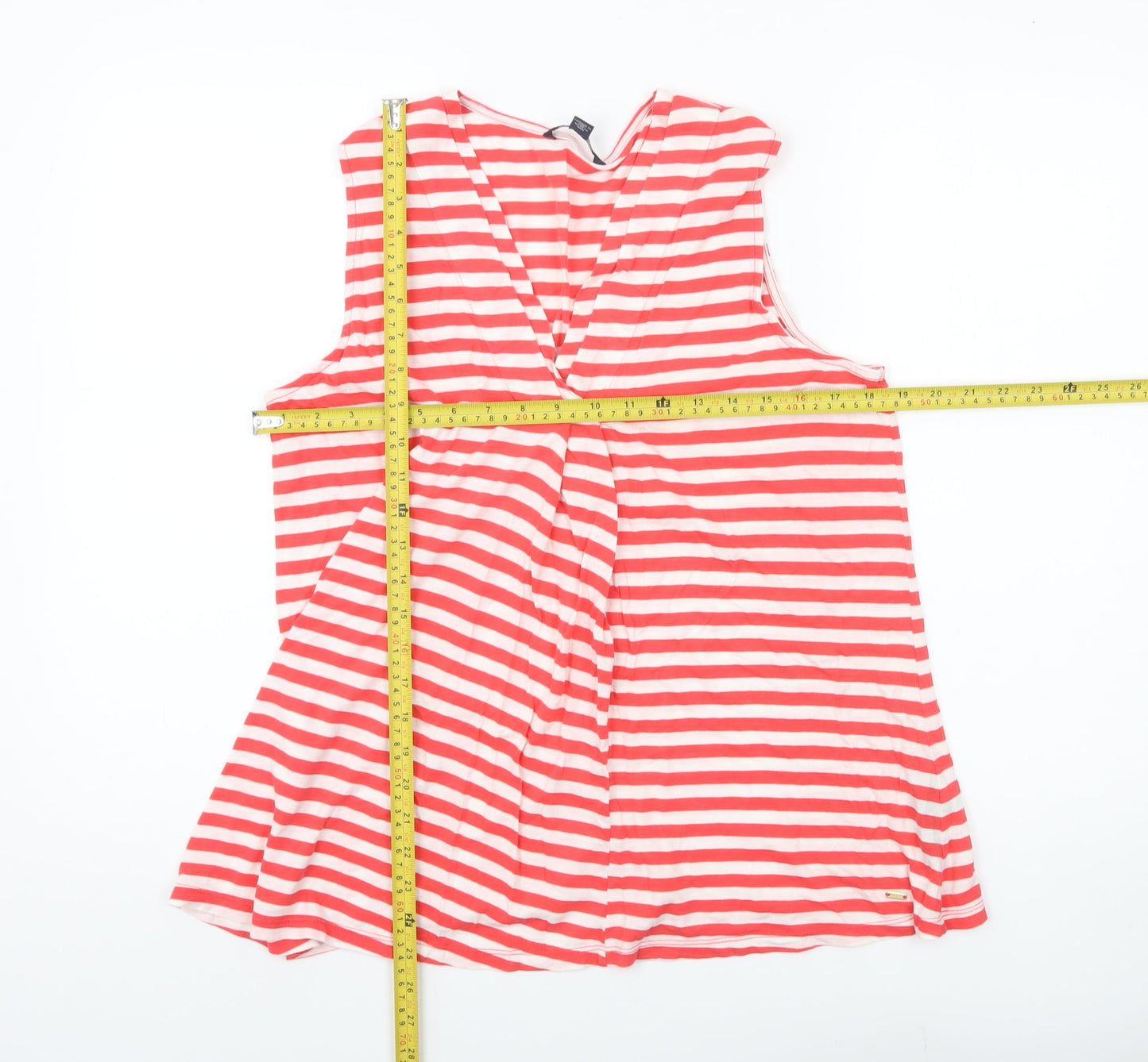Womens UK Size L Tommy Hilfiger Red Basic Tank