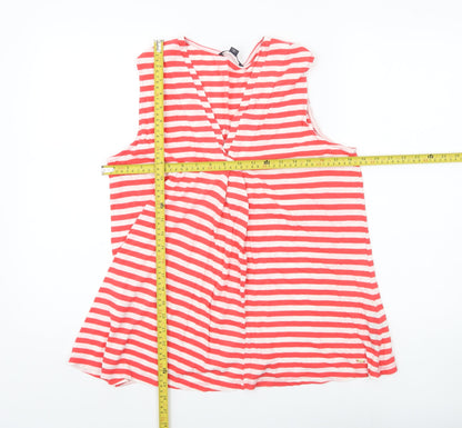 Womens UK Size L Tommy Hilfiger Red Basic Tank