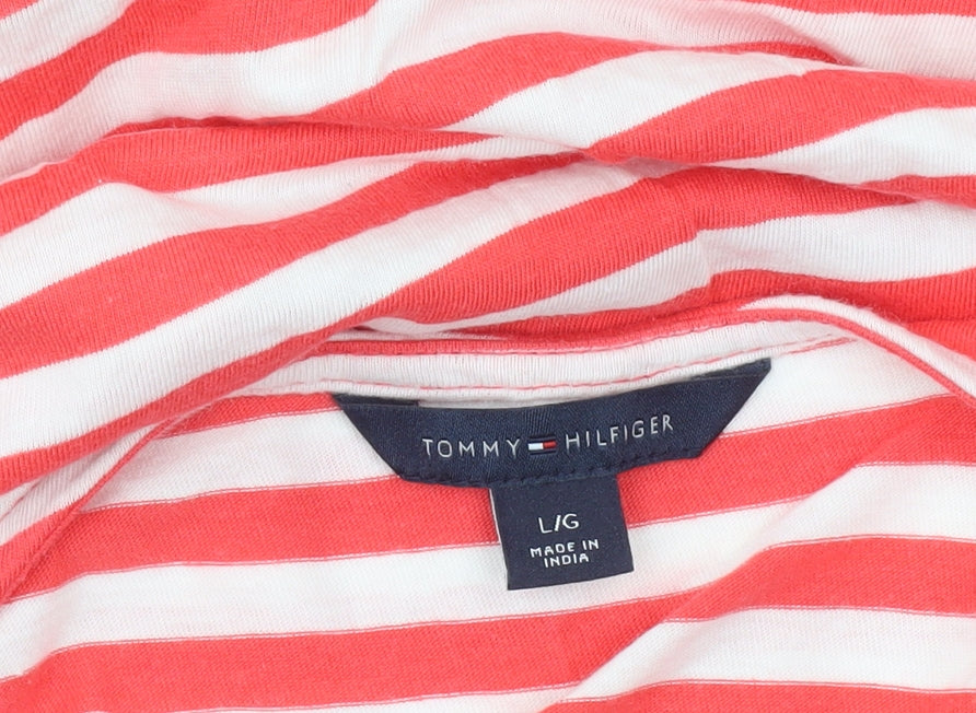 Womens UK Size L Tommy Hilfiger Red Basic Tank