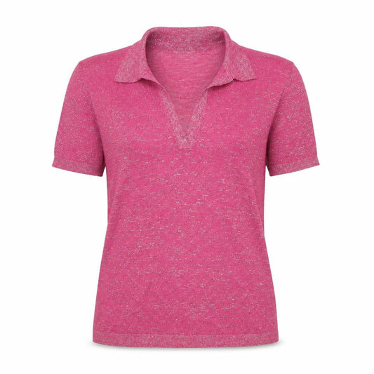 Womens UK Size S Hush Pink Basic Polo