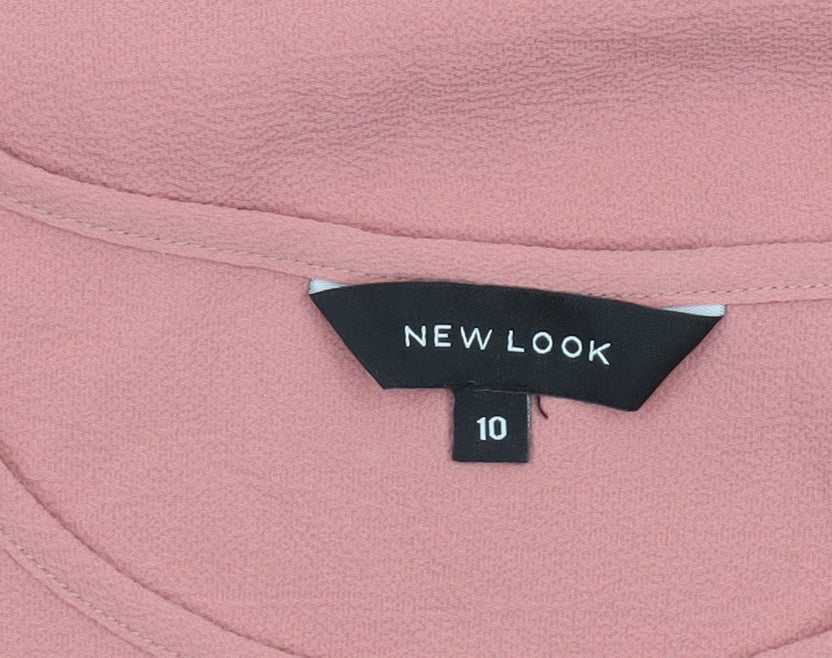 New Look Women’s Pink Size 10 Short Sleeve Basic T-Shirt