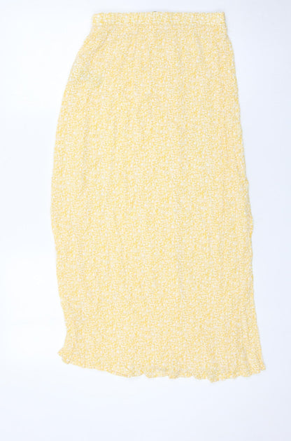 Womens UK Size XS ICHI Straight & Pencil Chiffon Skirt