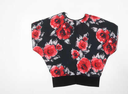 Quiz Women’s Multicoloured Floral Tunic Blouse Size 12