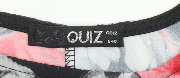 Quiz Women’s Multicoloured Floral Tunic Blouse Size 12