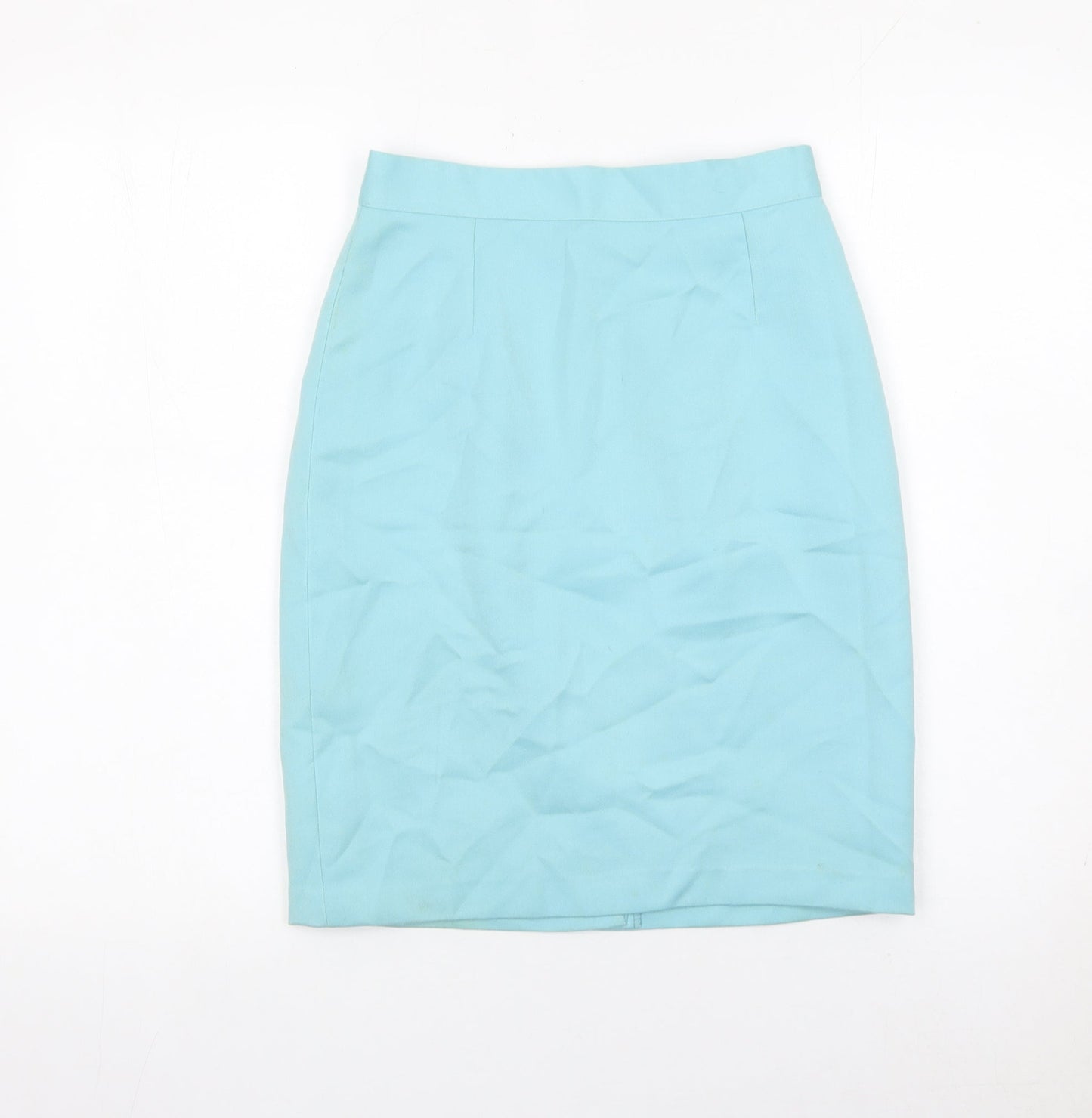 Affinity Womens Blue Size 10 Pencil Work Skirt Knee Length