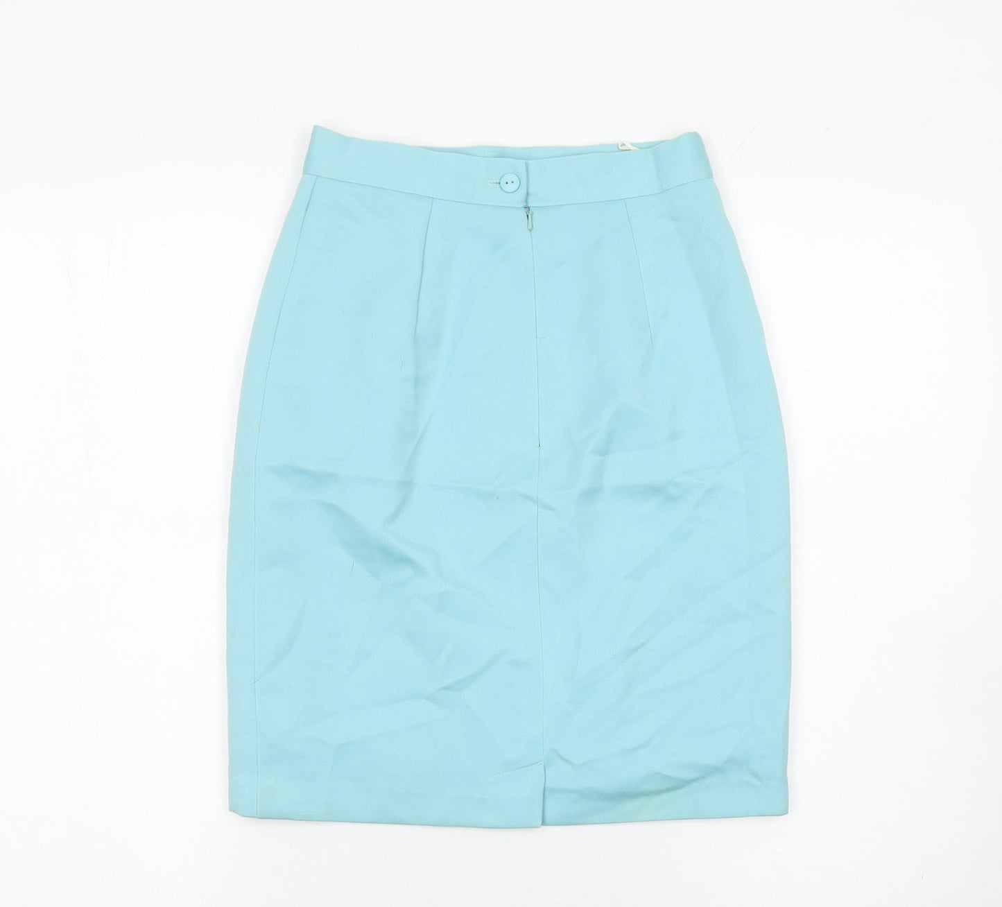 Affinity Womens Blue Size 10 Pencil Work Skirt Knee Length