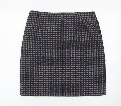Marks and Spencer Women’s Blue Geometric Pencil Skirt Size 12