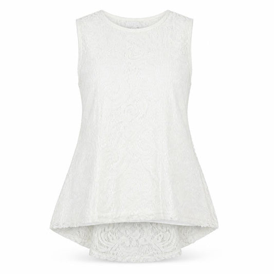 Womens UK Size 12 Quiz White Tunic Blouse