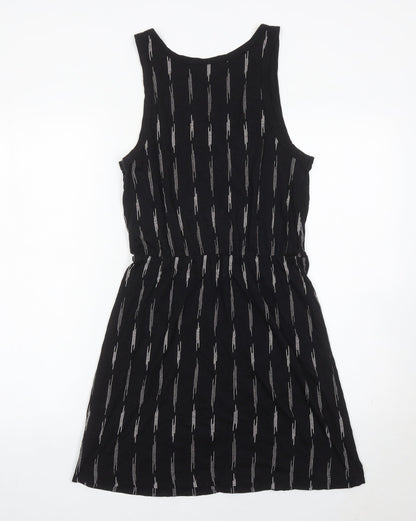 H&M Womens Black Scoop Neck Tank Dress Size S Summer Casual