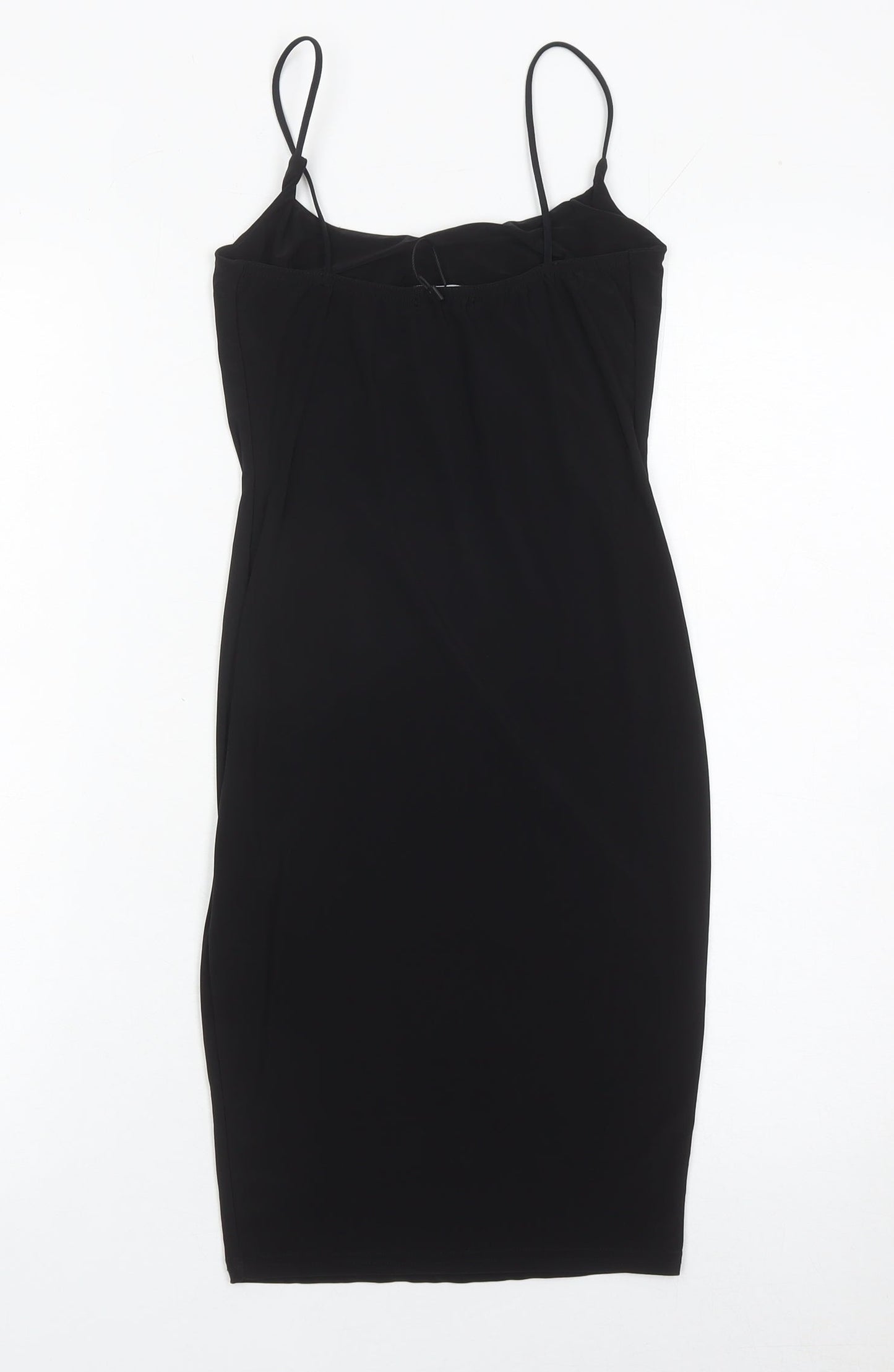 PrettyLittleThing Women’s Black Size 6 Midi Slip Dress