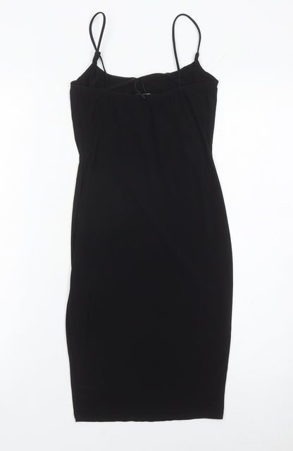 PrettyLittleThing Women’s Black Size 6 Midi Slip Dress