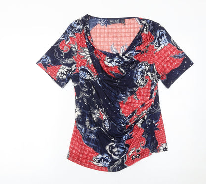 Womens UK Size 14 Saloos Multicoloured Tunic Blouse