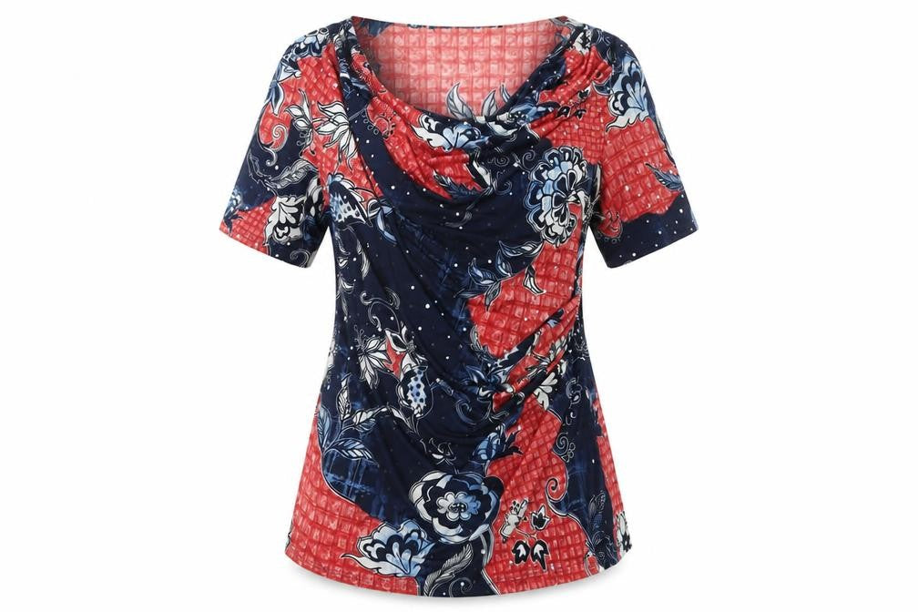 Womens UK Size 14 Saloos Multicoloured Tunic Blouse