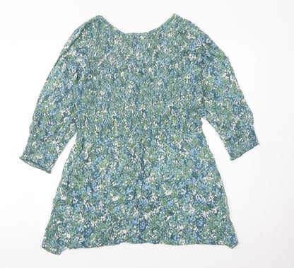Cerulean Women’s Multicoloured Floral Tunic Blouse Size 10