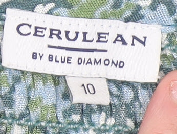 Cerulean Women’s Multicoloured Floral Tunic Blouse Size 10