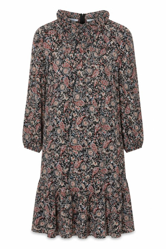 Blue Vanilla Women’s Multicoloured Paisley Midi Shift Dress UK 12